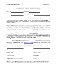 Document preview: State Form 12386 Self-insured Employer Certification - Indiana, 2024