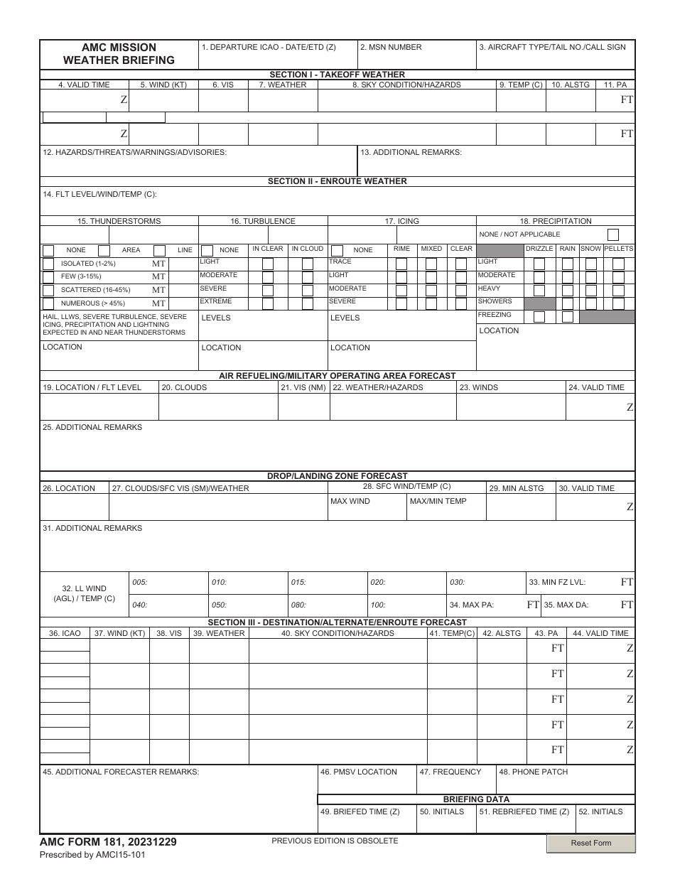 AMC Form 181 - Fill Out, Sign Online and Download Fillable PDF ...