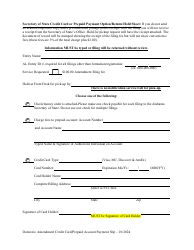 Domestic Nonprofit Corporation Certificate of Amendment - Alabama, Page 3