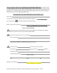 Domestic Nonprofit Corporation Certificate of Dissolution - Alabama, Page 3