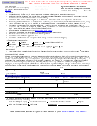 Form 8500-161 Apprenticeship Application for Volunteer Safety Instructors - Wisconsin