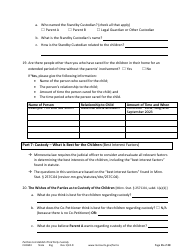 Form CHC603 Petition to Establish Third Party Custody - Minnesota, Page 15