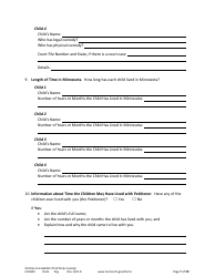 Form CHC603 Petition to Establish Third Party Custody - Minnesota, Page 7