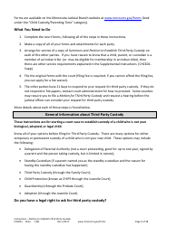 Form CHC601 Instructions - Request to Establish Third Party Custody - Minnesota, Page 2