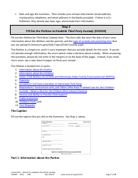 Form CHC601 Instructions - Request to Establish Third Party Custody - Minnesota, Page 7