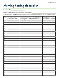 Form DHS-8424-ENG My Hearing Aid Tracker - Minnesota, Page 2