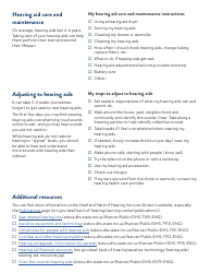 Form DHS-8092-ENG Getting Hearing AIDS Checklist - Minnesota, Page 4