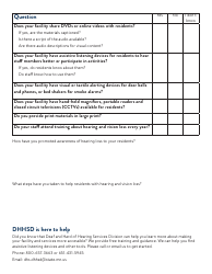 Form DHS-8425-ENG Facility Accessibility Questionnaire - Minnesota, Page 2
