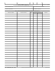 Document preview: DA Form 2063 Prescribed Load List