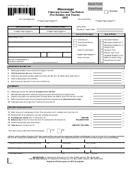 Form 81-110 Fiduciary Income Tax Return (For Estates and Trusts) - Mississippi