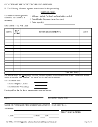 Form GC35 Appointed Attorney Voucher and Expense Statement - West Virginia, Page 3