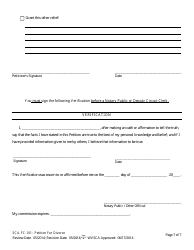 Form SCA-FC-101 Petition for Divorce - West Virginia, Page 7