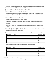 Form SCA-FC-108 Answer to Divorce Petition - West Virginia, Page 3