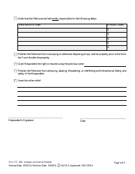 Form SCA-FC-108 Answer to Divorce Petition - West Virginia, Page 4