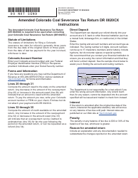 Document preview: Form DR0020CX Amended Colorado Coal Severance Tax Return - Colorado, 2023