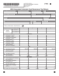 Form DR0020CX Amended Colorado Coal Severance Tax Return - Colorado, Page 2