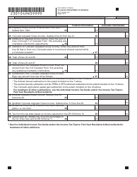 Form 104PN Part-Year Resident/Nonresident Tax Calculation Schedule - Colorado, Page 3