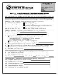 Special Forest Products Permit Application - South Puget Sound Region - Washington, Page 2
