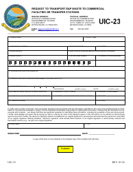 Document preview: Form UIC-23 Request to Transport E&p Waste to Commercial Facilities or Transfer Stations - Louisiana