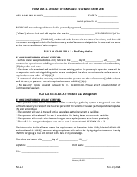 Document preview: Form AFLN-1 Affidavit of Compliance - Statewide Order 29-b - Louisiana