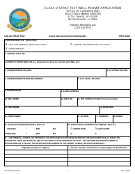 Form UIC-25 STRAT TEST Class V Strat Test Well Permit Application - Louisiana