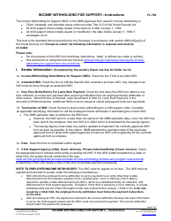 Document preview: Instructions for Form FL-195 Income Withholding for Support - California