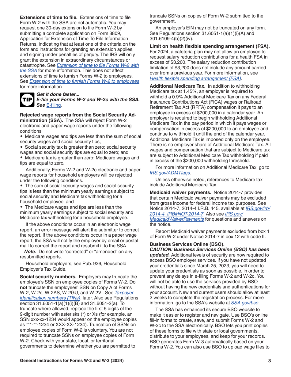 Instructions For Irs Form W 2