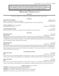 Resumes and Cover Letters - Harvard University, Page 7