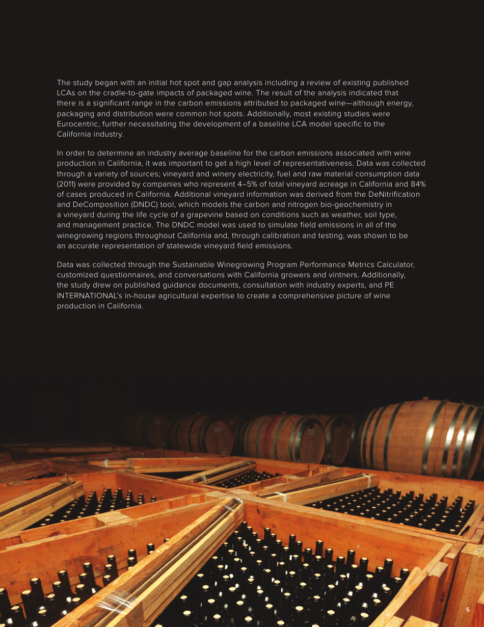 California Wines Carbon Footprint - Study Objectives, Results and Recommendations for Continuous Improvement, Page 5