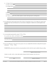 Form CV-27 Petition for Writ of Habeas Corpus by a Person in Federal Custody - California, Page 10