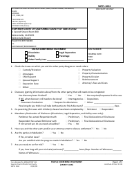 Document preview: Form SUPFL1034 Status Conference Statement - Santa Cruz County, California
