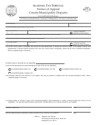 Document preview: Form ATT-2 Notice of Appeal - County/Municipality Disputes - Alabama
