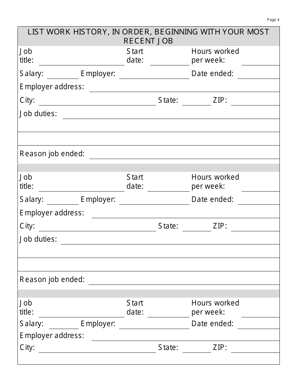 Form DWS-USOR4-16PT Vocational Rehabilitation Application and Release of Information - Large Print - Utah, Page 4
