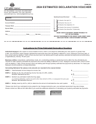 Document preview: Form KE-1 Estimated Declaration Voucher - City of Kettering, Ohio, 2024