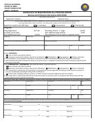 Document preview: Certificate of Registration as a Process Server - Kern County, California