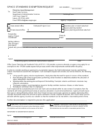 DAS Form 125610 Space Standard Exemption Request - Oregon, Page 2