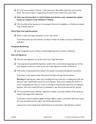 Caption and Signature Form (Petition) - North Dakota, Page 2