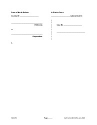 Caption and Signature Form (Petition) - North Dakota, Page 4