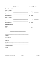 Appendix H Confidential Information Form - North Dakota, Page 4
