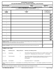 DD Form 2906 Civilian Performance Plan, Progress Review and Appraisal, Page 4