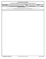 DD Form 2906 Civilian Performance Plan, Progress Review and Appraisal, Page 5