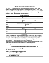 Document preview: Physician Certification for Expedited Review - Pennsylvania