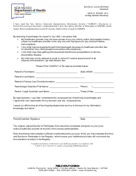 New Mexico Statewide Immunization Information System (&quot;nmsiis&quot;) Disclosure to Patient/Parent/Legal Guardian Decline to Participate in Nmsiis - New Mexico, Page 2
