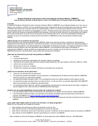 Document preview: Decision De Remocion De Archivo De Vacunacion Del Sistema Estatal De Informacion Sobre Vacunas ("nmsiis") De Nuevo Mexico - New Mexico (Spanish)