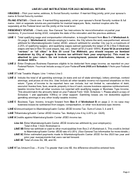 Instructions for Individual Income Tax Return - City of Miamisburg, Ohio, Page 3