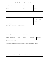Child Care Emergency Grant Application Form - Nebraska, Page 3