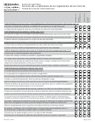 Formulario CRED-0965 Revision Del Cumplimiento De Los Reglamentos De Las Licencias - Nebraska (Spanish), Page 2