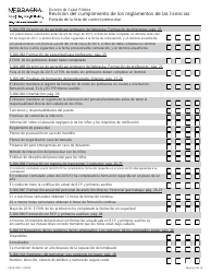 Formulario CRED-0965 Revision Del Cumplimiento De Los Reglamentos De Las Licencias - Nebraska (Spanish), Page 4