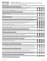 Formulario CRED-0965 Revision Del Cumplimiento De Los Reglamentos De Las Licencias - Nebraska (Spanish), Page 7