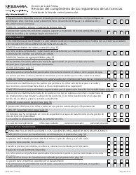 Formulario CRED-0965 Revision Del Cumplimiento De Los Reglamentos De Las Licencias - Nebraska (Spanish), Page 8